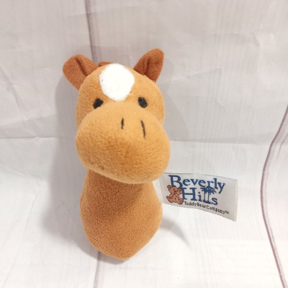 Beverly Hills Teddy Bear Company Plush Horse Rattle Plush Toy 6"